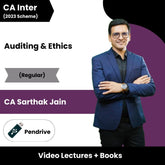 CA Inter Auditing & Ethics (Regular) Video Lectures by CA Sarthak Jain (Pen Drive).